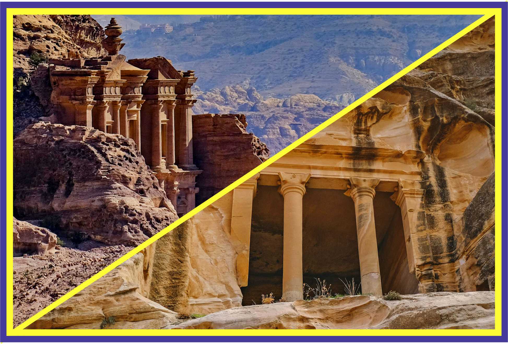 Ancient Petra; Nabatean architecture; Desert landscapes; Little Petra exploration; Jordanian adventure; UNESCO World Heritage Site; Wadi Rum safari; Dana Nature Reserve; Eco-friendly lodging